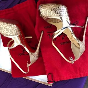 Sparkly christian louboutin heels